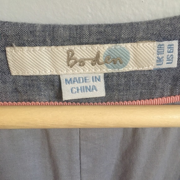 Boden Linen Dress Size 6 - Picture 3 of 4